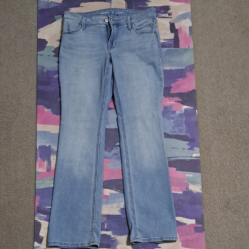 Old Navy Light Blue Mid Rise Bootcut Jeans